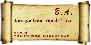 Baumgartner Aurélia névjegykártya